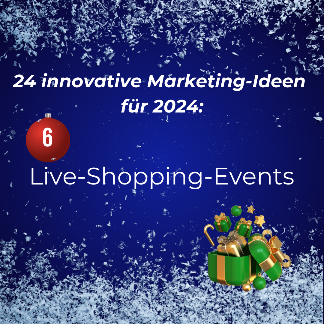 Adventskalender 2023 Tür 6 Live Shopping events