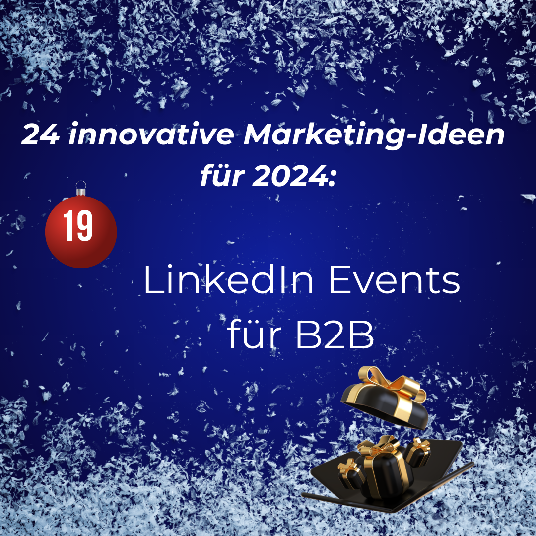 Tür 19 Adventskalender 2023 LinkedIn Events für B2B