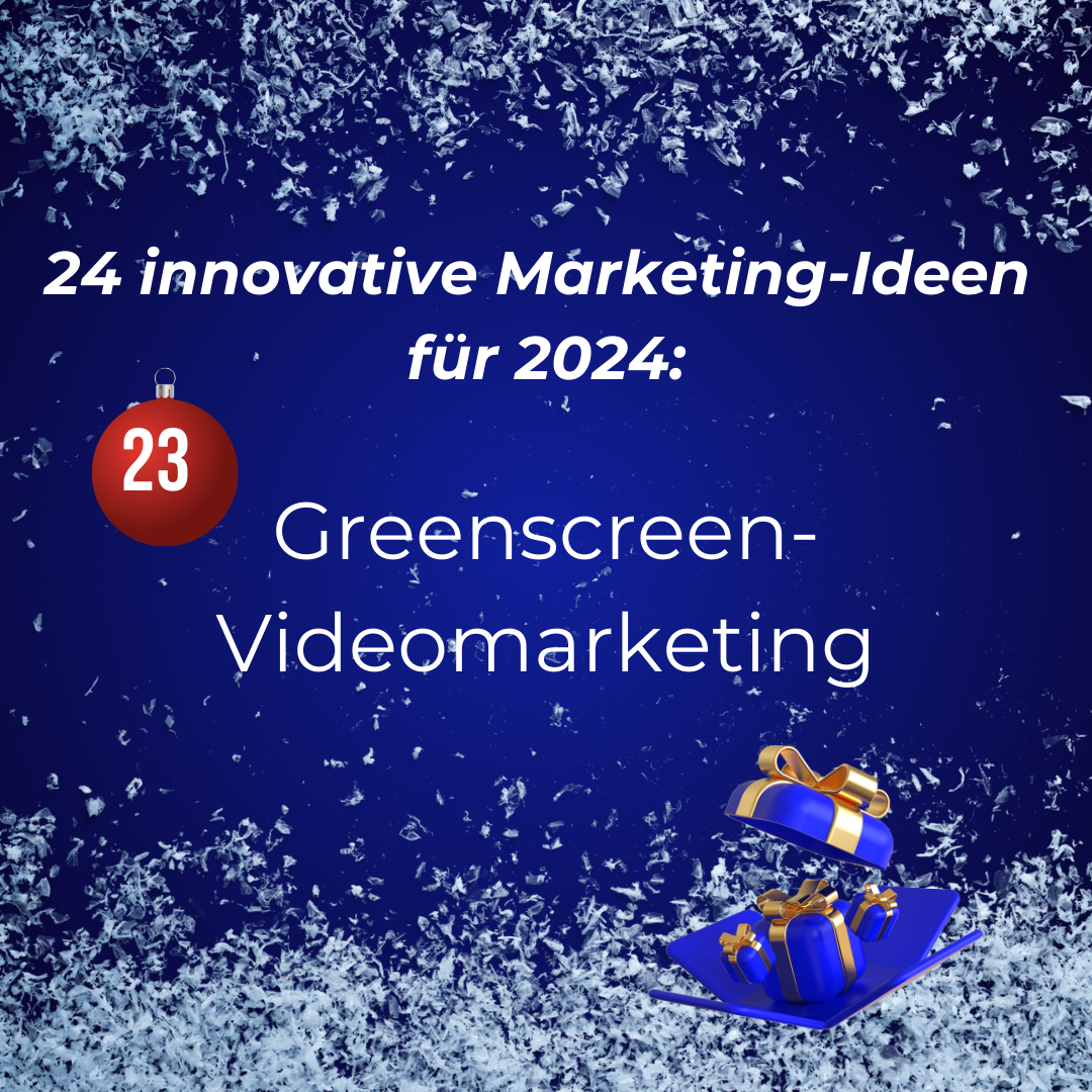 Tür 23 Adventskalener 2023 Greenscreen Videomarketing
